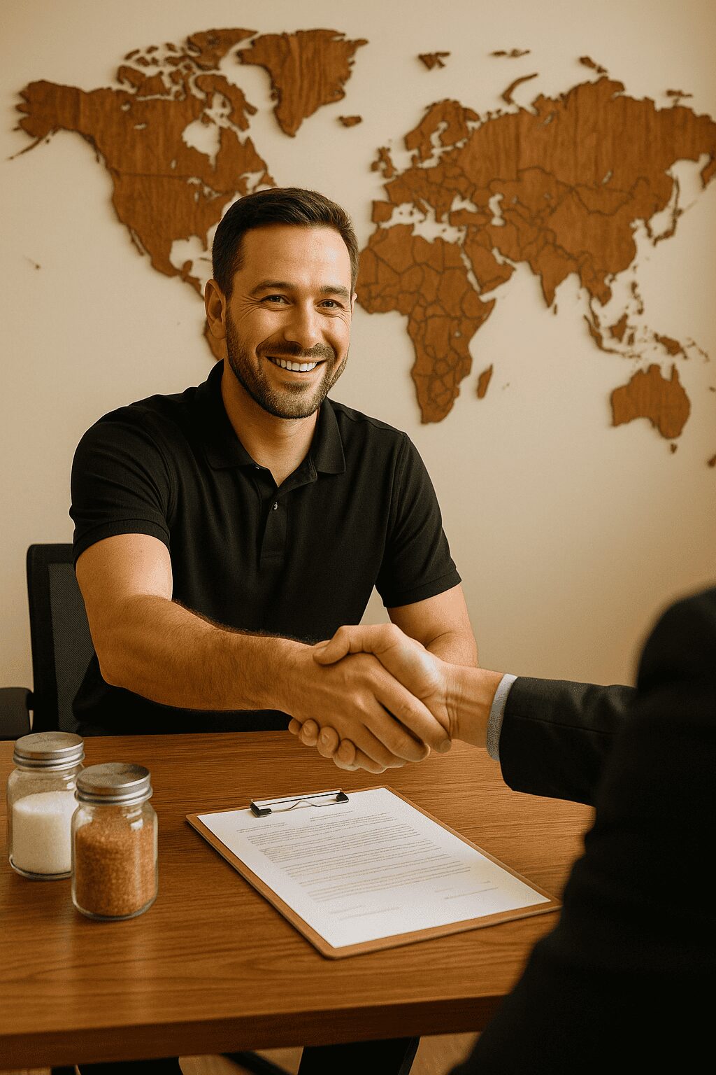 Person closing a deal At B&M